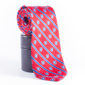 Men Private Label Castle Red Stripes Custom Ties